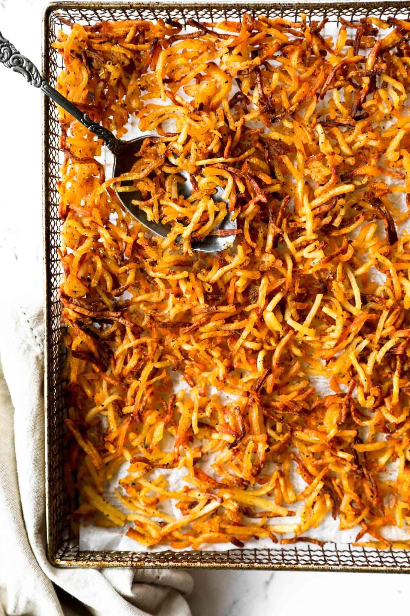 Crispy Air Fryer Shredded Hash Browns (From Frozen) Real Simple Good