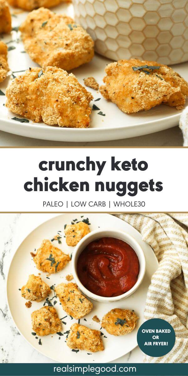 Crunchy Keto Chicken Nuggets (Oven or Air Fryer)