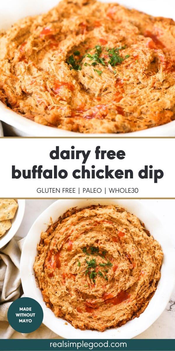 Dairy-Free Buffalo Chicken Dip (No Mayo)