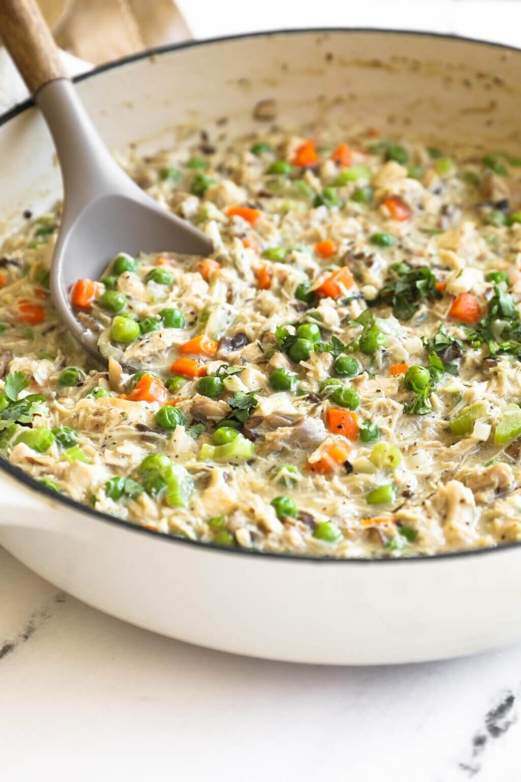 20-Minute Crustless Chicken Pot Pie (So Easy!) - Real Simple Good