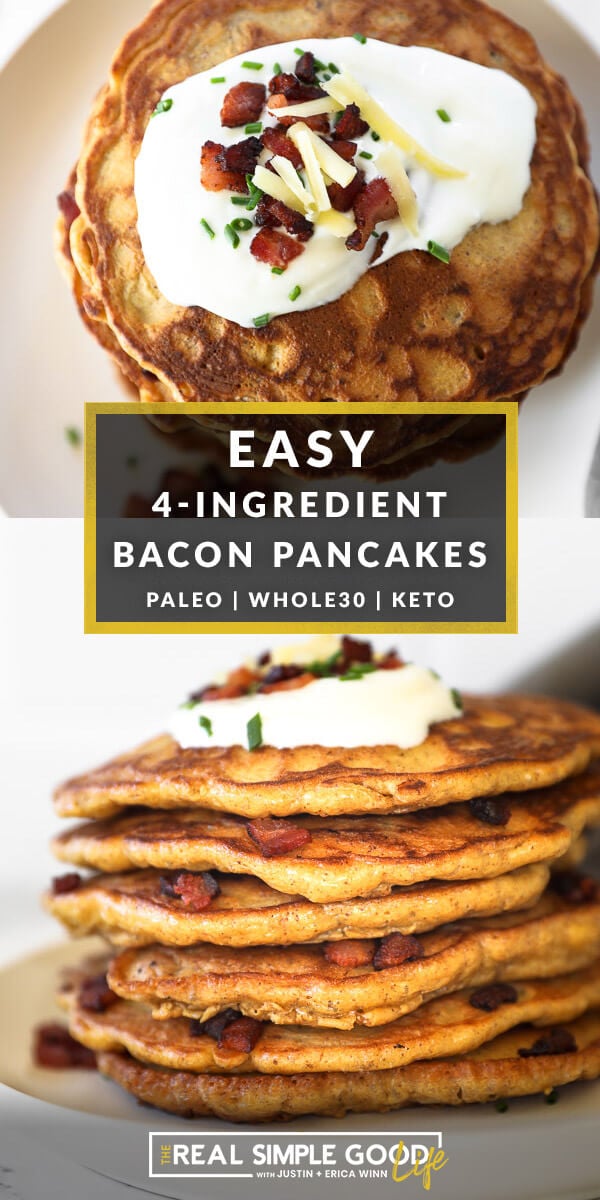 Easy 4 Ingredient Bacon Pancakes - 70