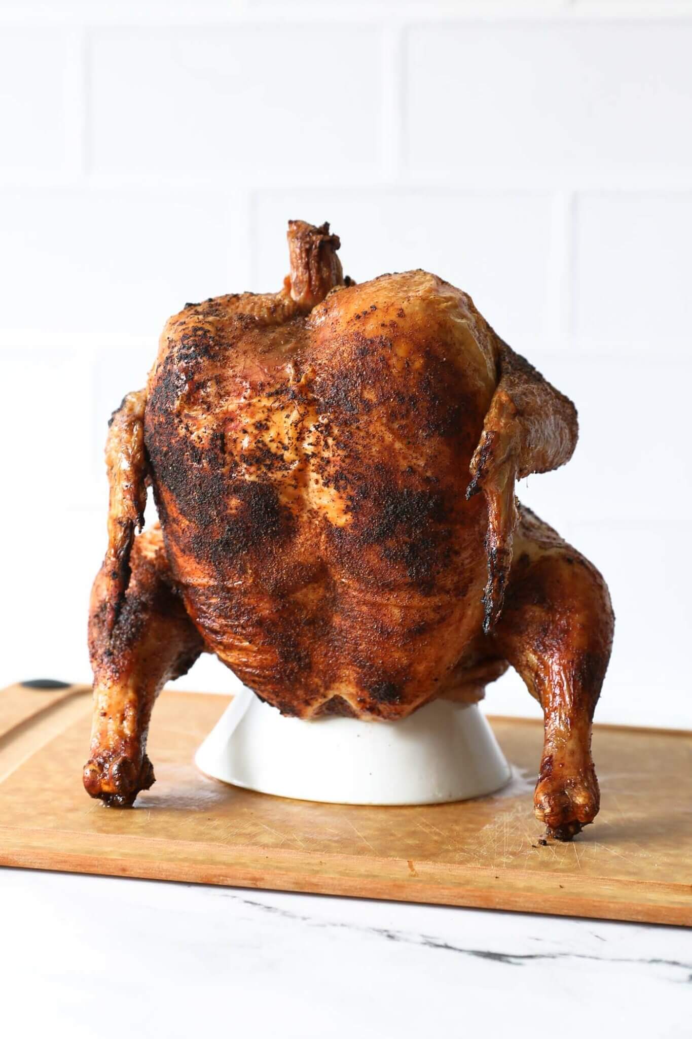 Easy Traeger Beer Can Chicken (Crispy Skin!) Real Simple Good