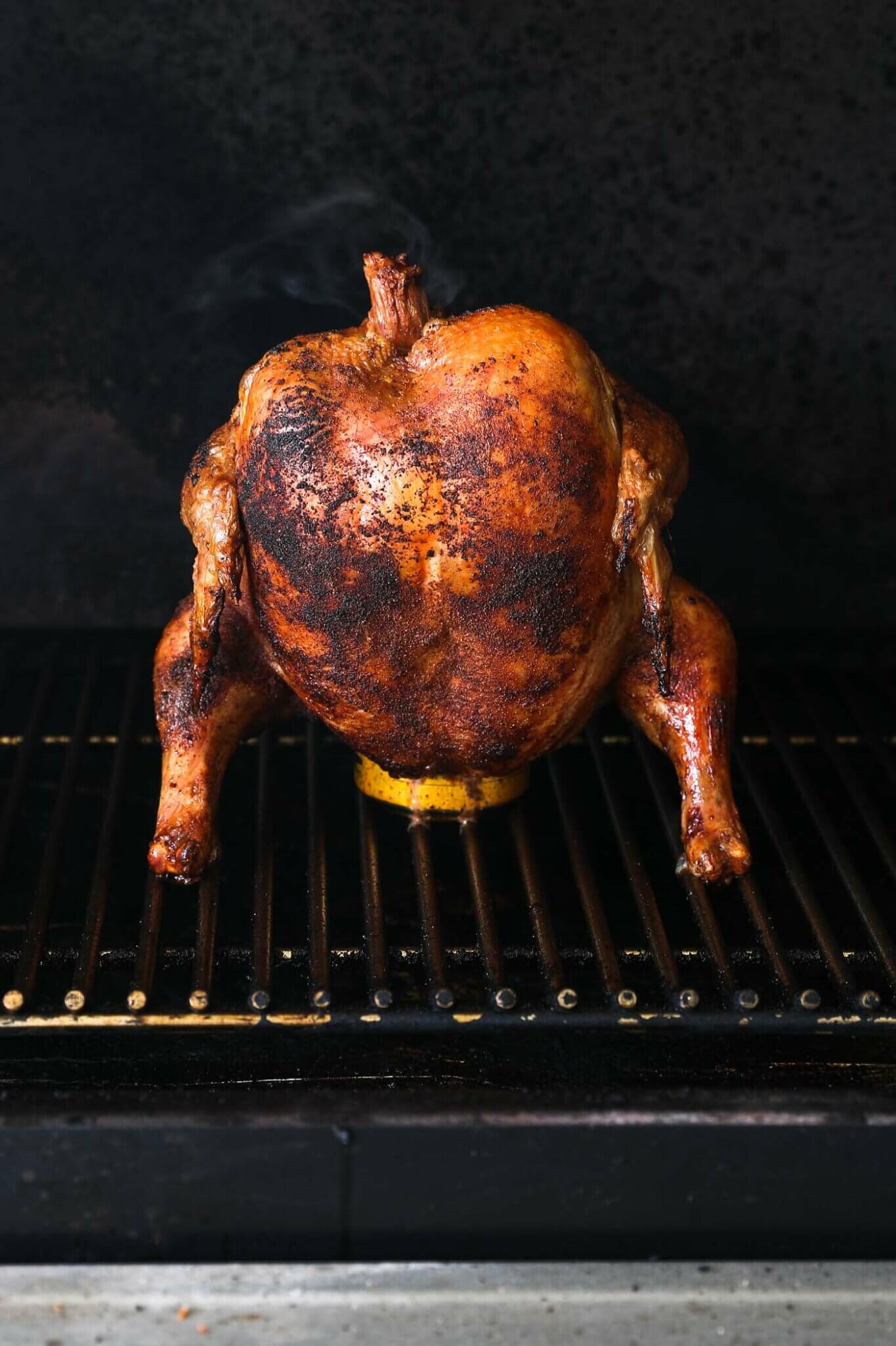 Easy Traeger Beer Can Chicken (Crispy Skin!) Real Simple Good