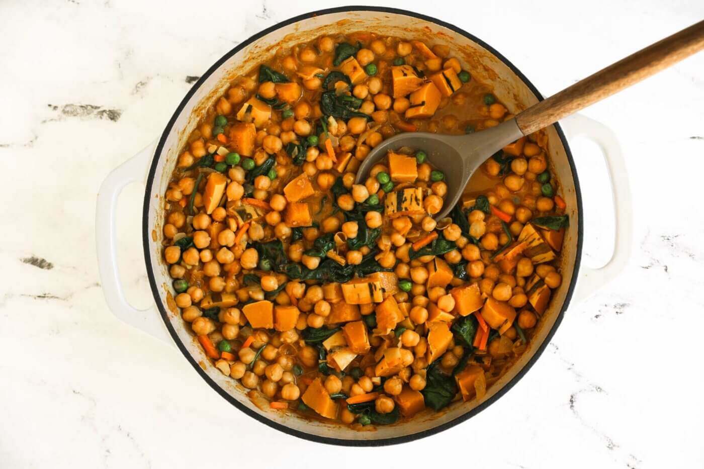 Easy Weeknight Chickpea and Spinach Curry - Real Simple Good