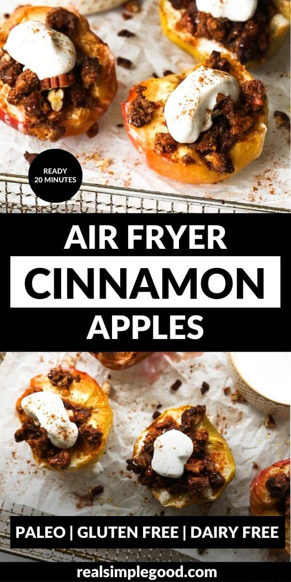 Easy Air Fryer Baked Cinnamon Apples