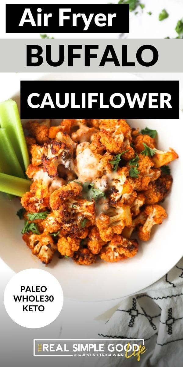 Easy Air Fryer Buffalo Cauliflower