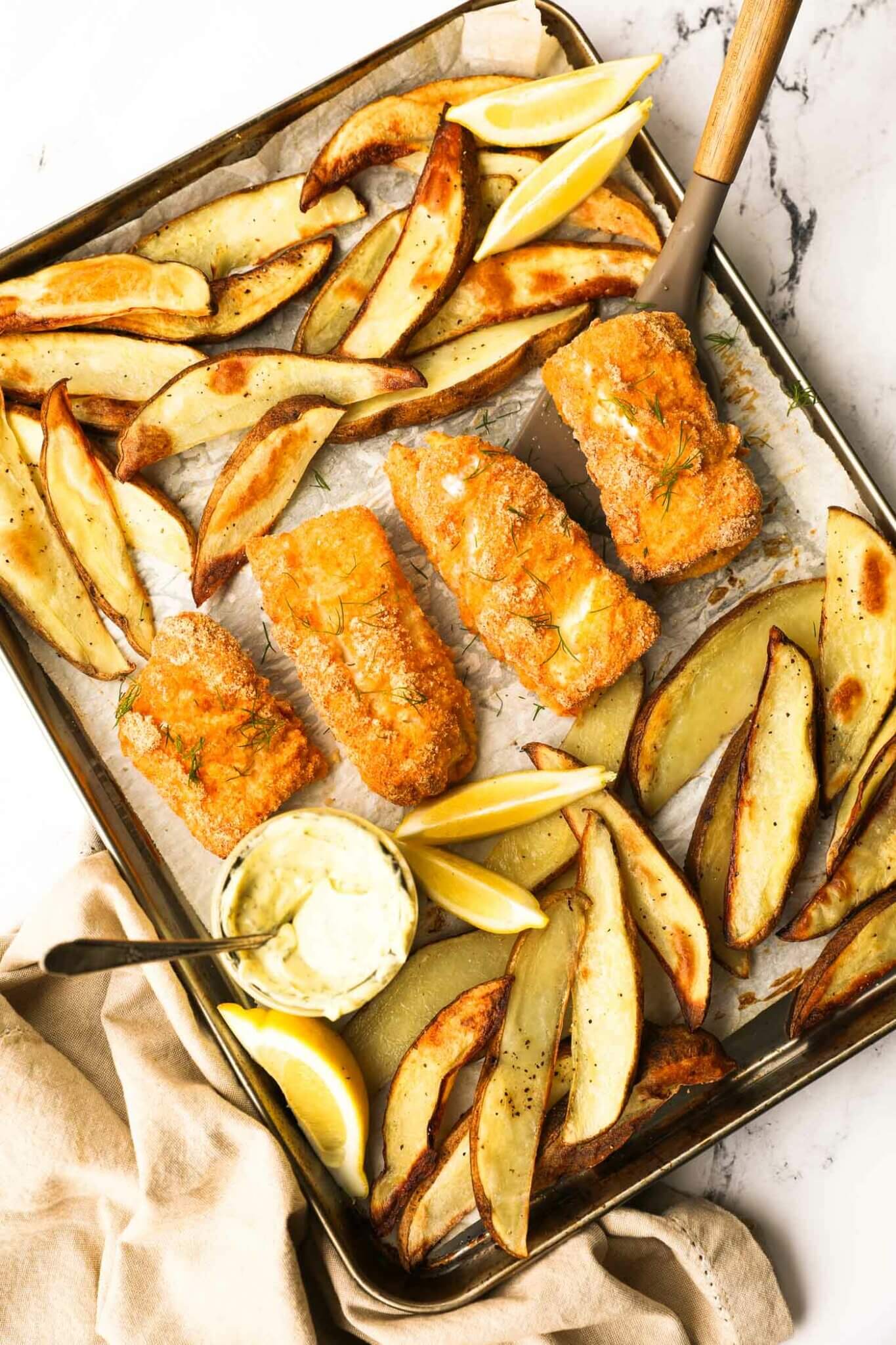 Baked (Crispy!) Gluten Free Fish and Chips - Real Simple Good
