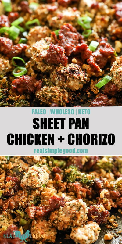 Easy Chicken and Chorizo Bake (Paleo, Whole30 + Keto)