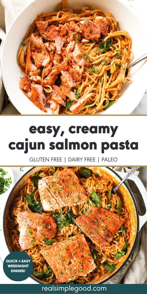 30-Minute Creamy Cajun Salmon Pasta