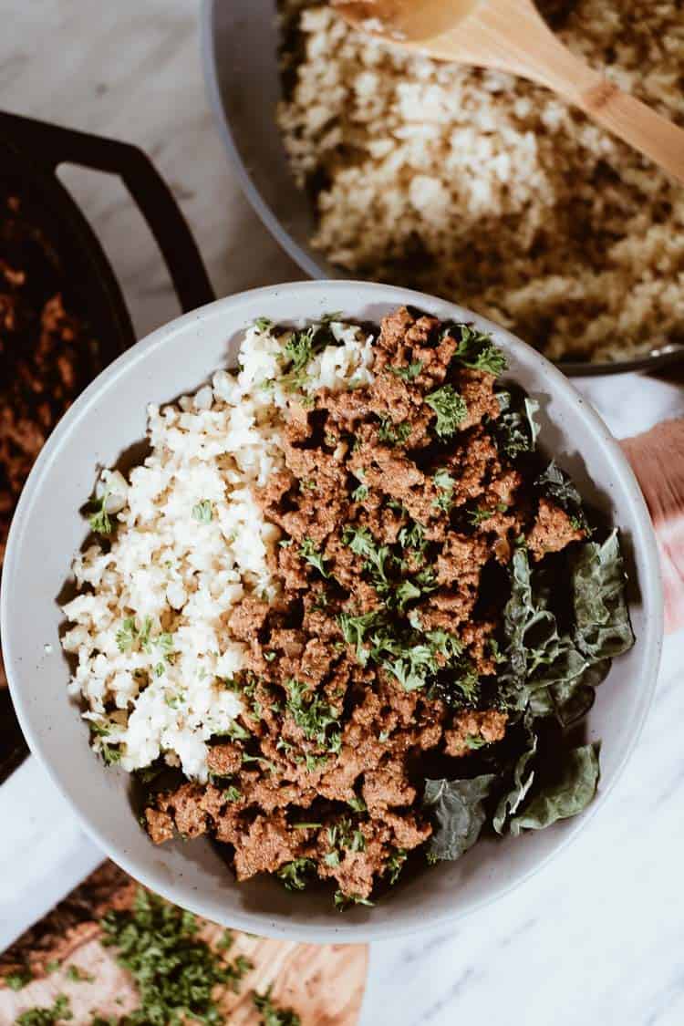 Beef Shawarma Bowl  Paleo  Whole30   Keto  - 92