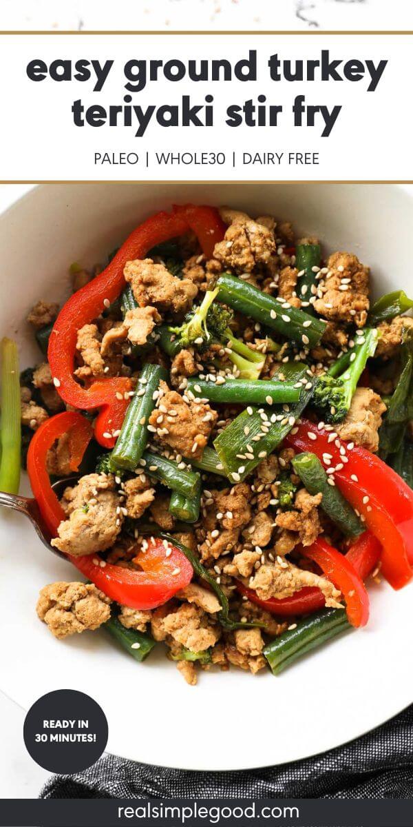 Easy Ground Turkey Teriyaki Stir Fry