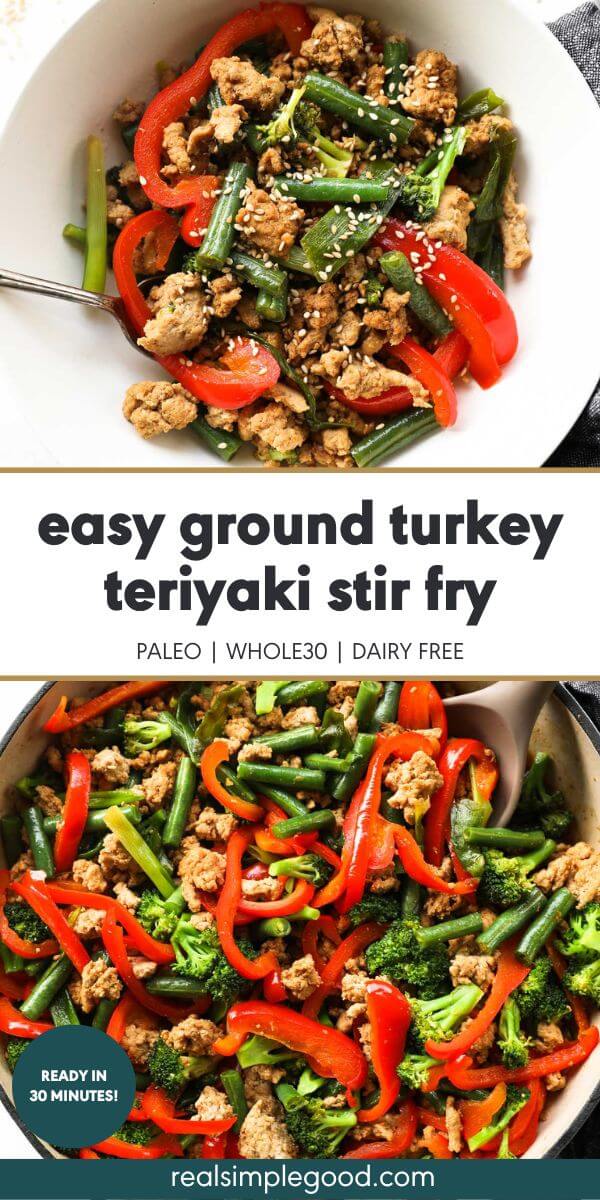 Easy Ground Turkey Teriyaki Stir Fry