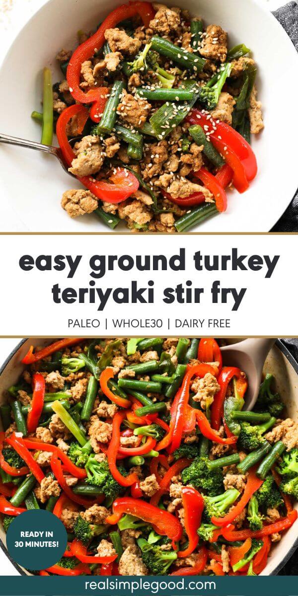 Easy Ground Turkey Teriyaki Stir Fry - Real Simple Good