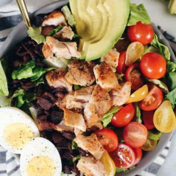 Easy Paleo Cobb Salad with Balsamic Vinaigrette  Whole30  - 49