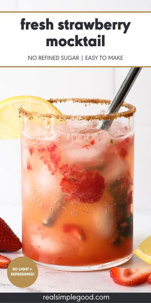 Fresh Strawberry Mocktail (Strawberry Smash!)