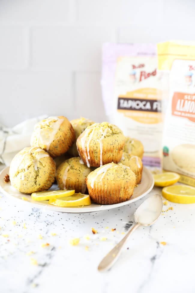 Easy Gluten Free Lemon Poppy Seed Muffins