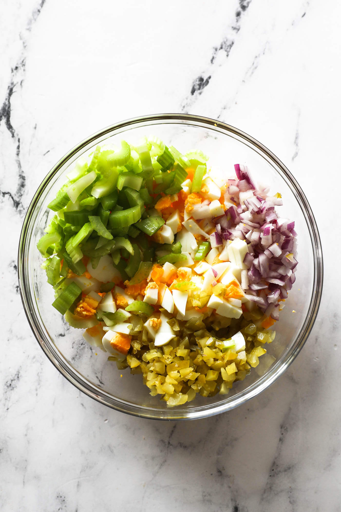 One Bowl Healthy Egg Salad - Kalejunkie