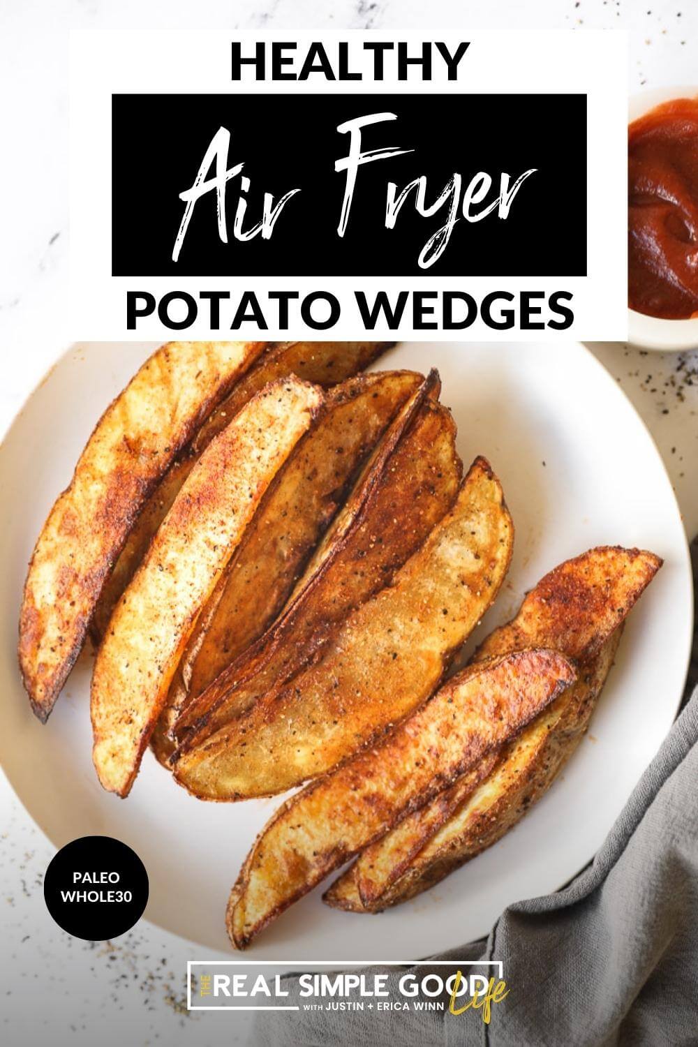 Healthy Air Fryer Potato Wedges   Seasoning - 73