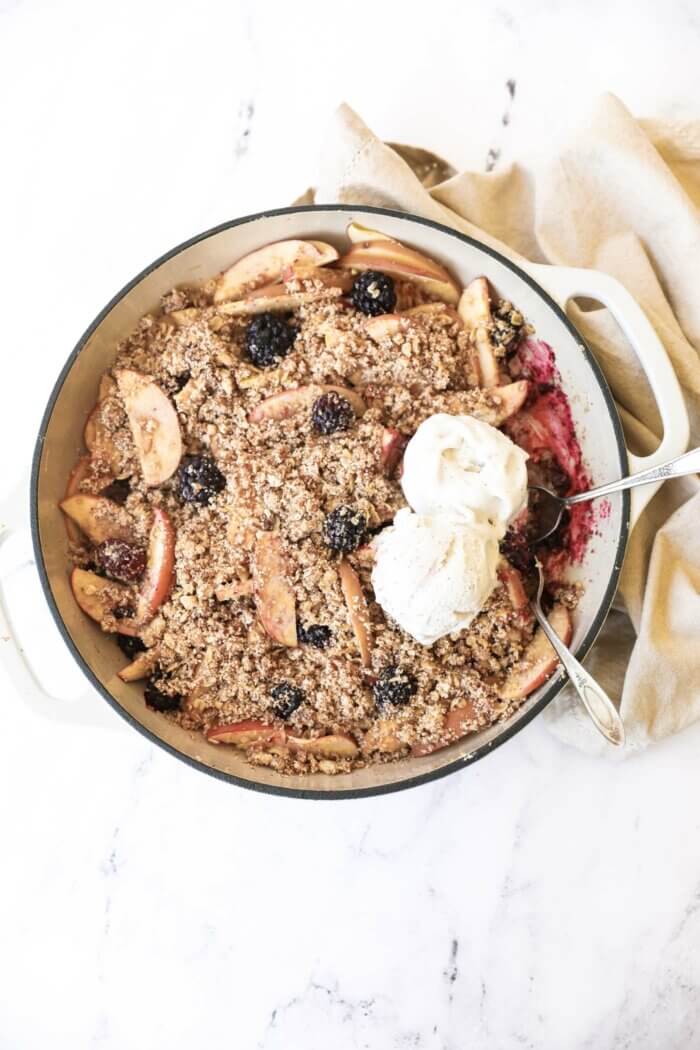 Healthy Apple and Blackberry Crumble  Gluten Free  - 62