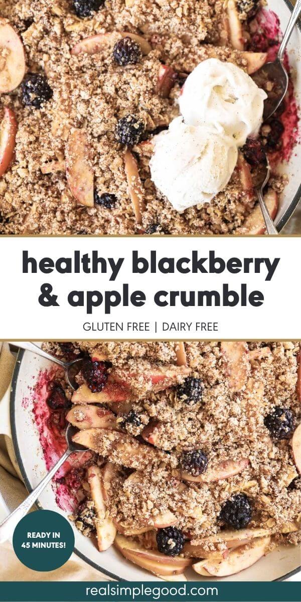 Healthy Apple and Blackberry Crumble  Gluten Free  - 41