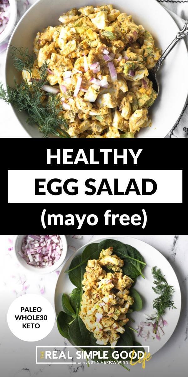 One Bowl Healthy Egg Salad - Kalejunkie