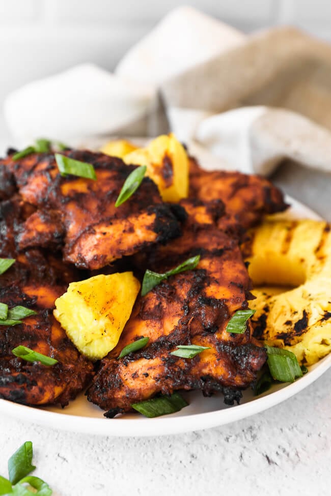 Healthy Grilled Pineapple Chicken (Paleo + Whole30)