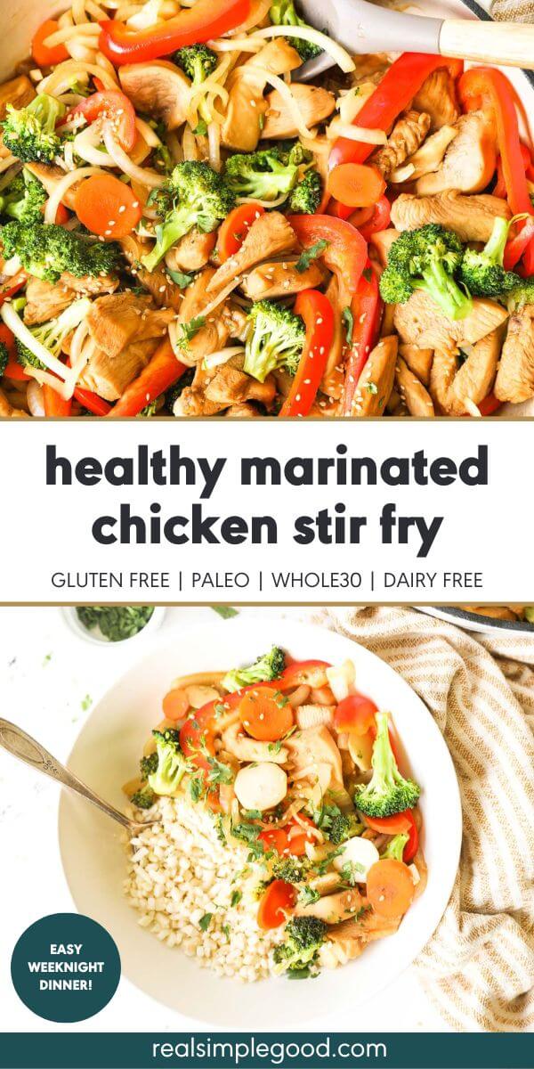 Healthy Marinated Chicken Stir-Fry (One Pan!)
