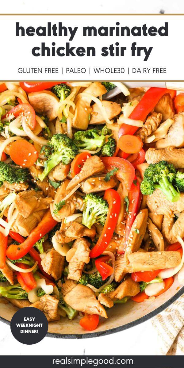 Healthy Marinated Chicken Stir Fry  One Pan   - 92