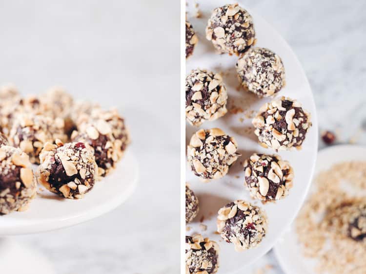 These Paleo chocolate hazelnut truffles are pretty much where all my desires meet. Only a handful of ingredients and no baking required. Does it get easier? Paleo, Gluten-Free, Dairy-Free + Refined Sugar-Free. | realsimplegood.com