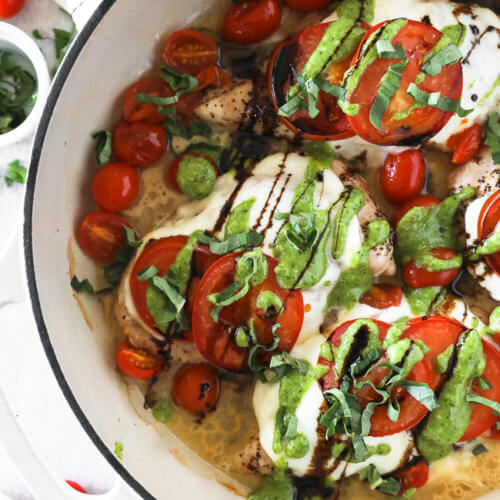 Healthy, Oven-Baked Chicken Caprese - Real Simple Good