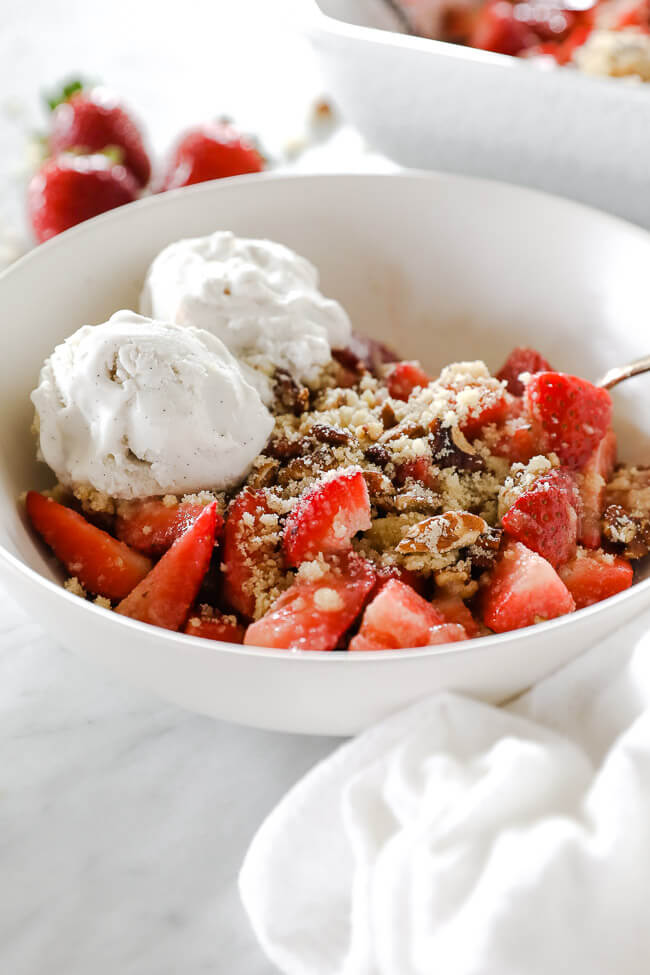 Healthy Fresh Strawberry Crumble  Paleo  - 54