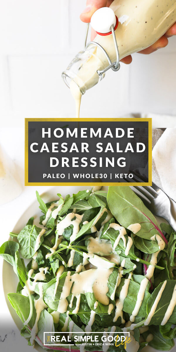 Homemade Keto Caesar Salad Dressing