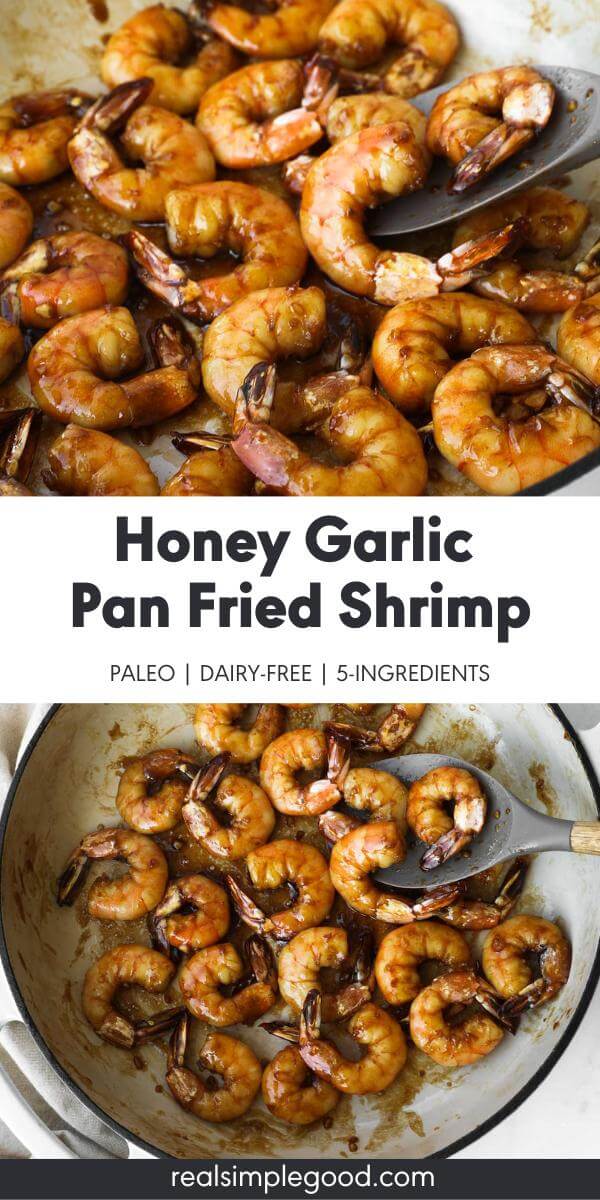 Honey Garlic Pan Fried Shrimp (5-Ingredients)