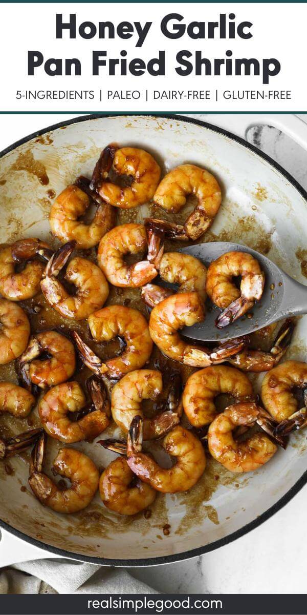 Honey Garlic Pan Fried Shrimp (5-Ingredients)