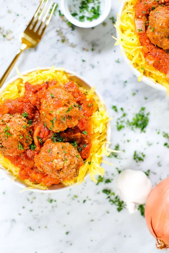 Instant Pot Spaghetti and Meatballs  Paleo   Whole30  - 66