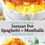 Instant Pot Spaghetti and Meatballs  Paleo   Whole30  - 88