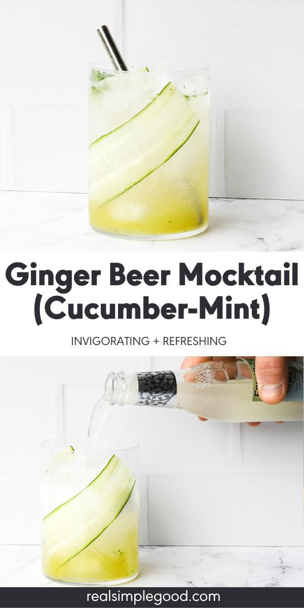 Invigorating Ginger Beer Mocktail (Cucumber Mint)