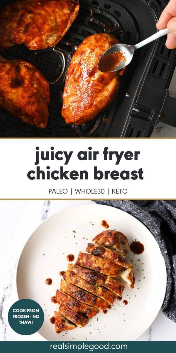 Juicy Air Fryer Frozen Chicken Breasts (No Thaw)