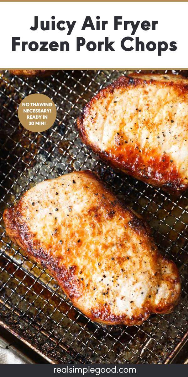 Air Fryer Frozen Pork Chops (Moist & Juicy!)