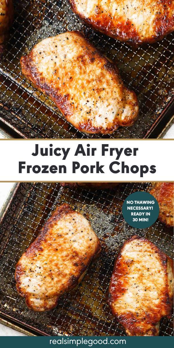 Air Fryer Frozen Pork Chops (Moist & Juicy!)