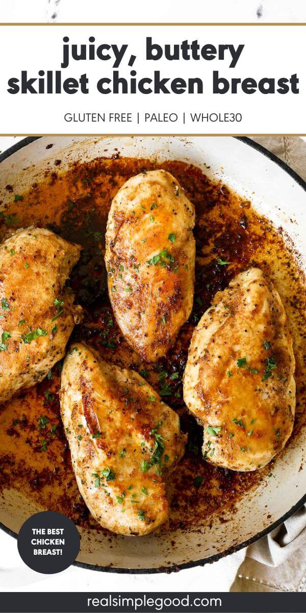 Juicy, Buttery Cast Iron Skillet Chicken Breast