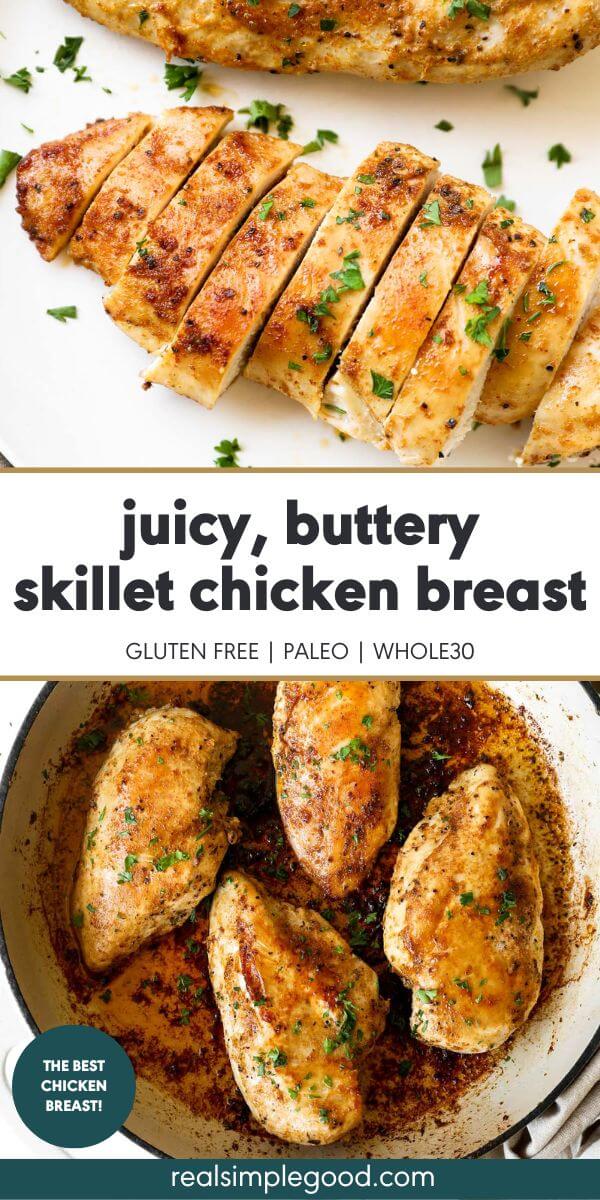 Juicy, Buttery Cast Iron Skillet Chicken Breast