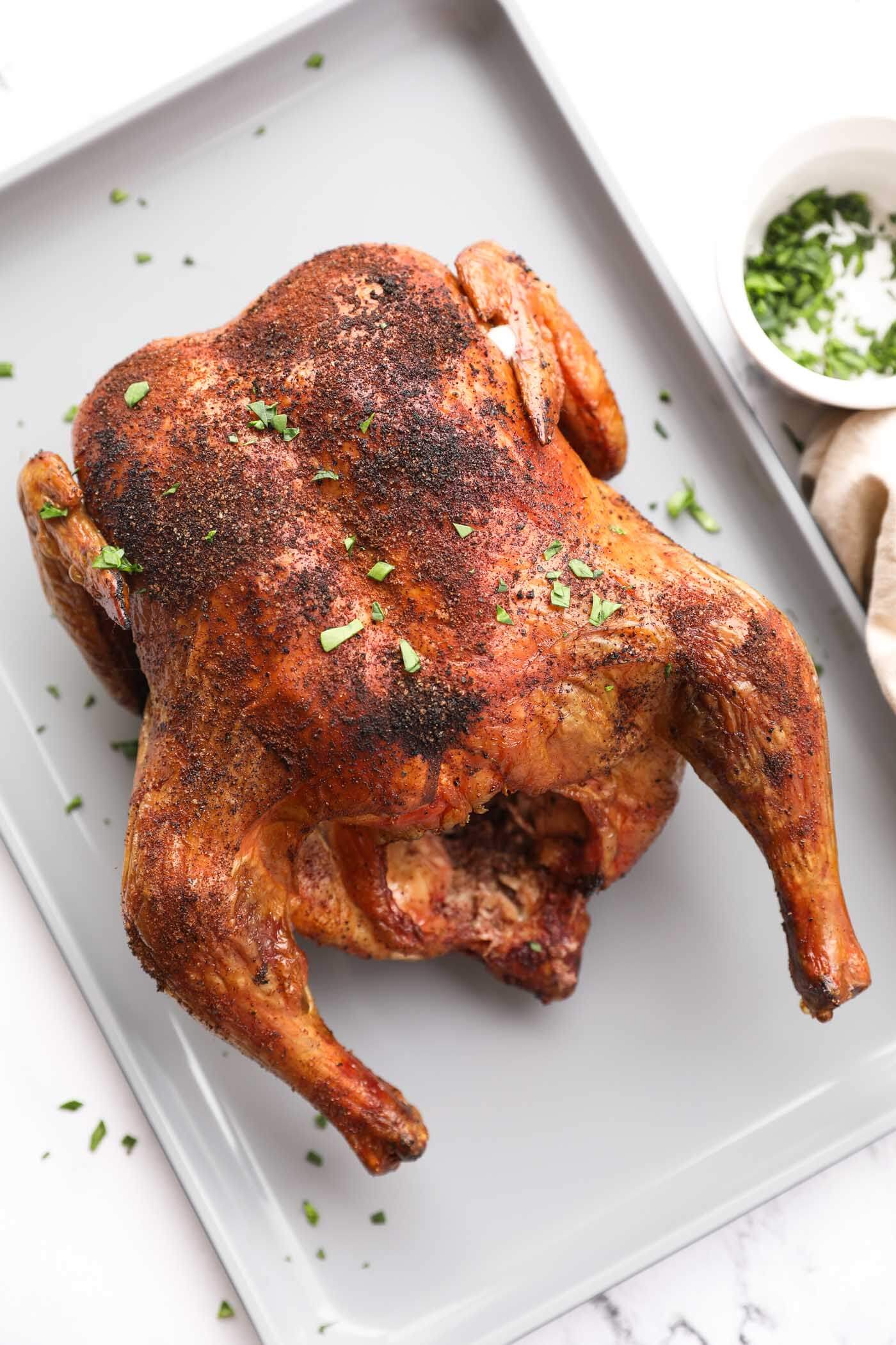 Smoked Whole Chicken Recipe - Juicy and Delicious