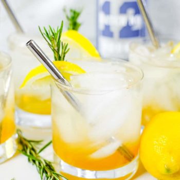 Lemon   Rosemary Cocktail  Refined Sugar Free  - 4