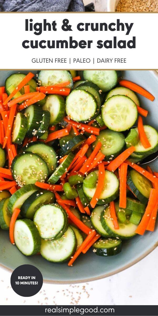 Light & Crunchy Cucumber Carrot Salad