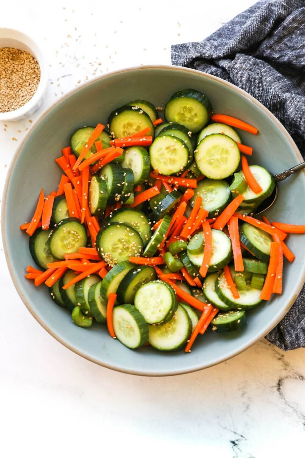 Light & Crunchy Cucumber Carrot Salad - Real Simple Good