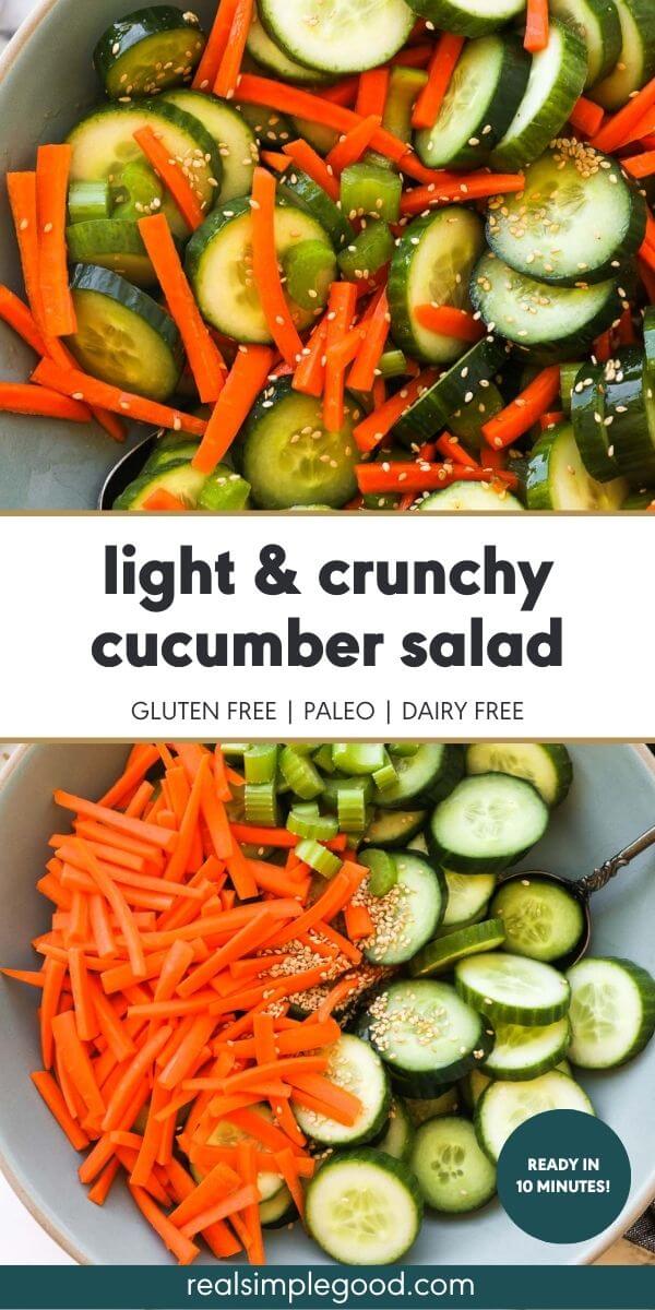 Light & Crunchy Cucumber Carrot Salad