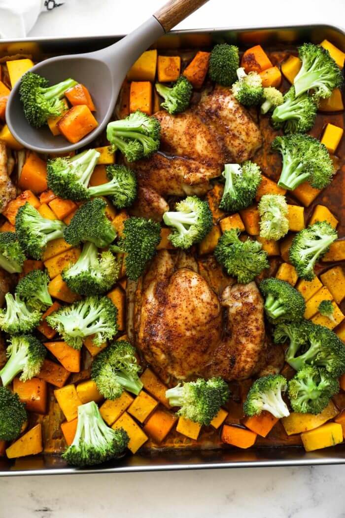 One Pan Baked Chicken and Broccoli Real Simple Good
