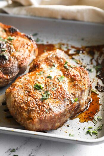 Easy (and Juicy!) Oven Baked Bone In Pork Chops - Real Simple Good