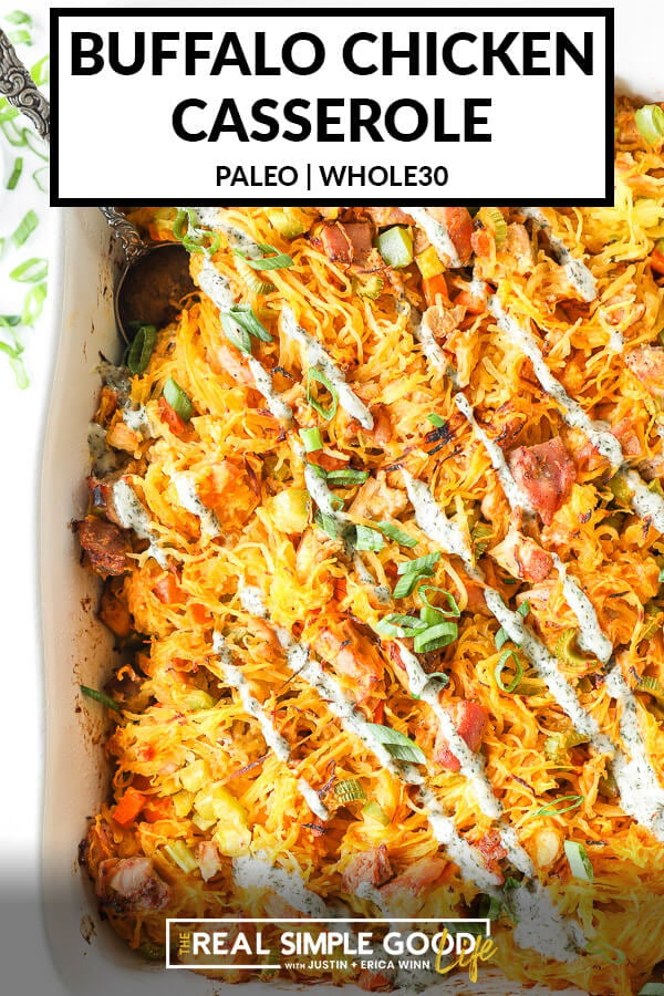 Healthy Baked Buffalo Chicken Casserole - 39